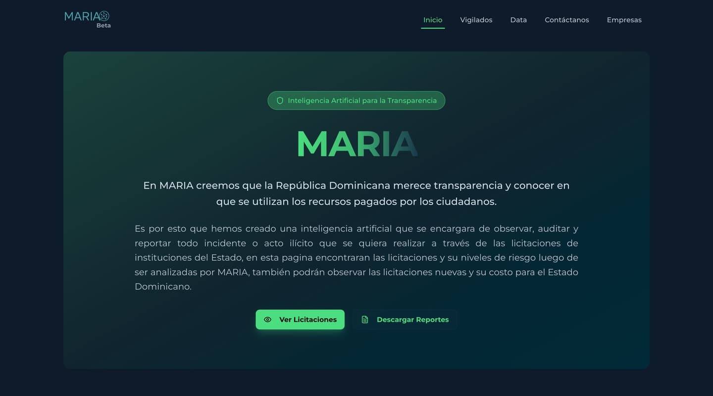 MARIA - AI Government Data Platform